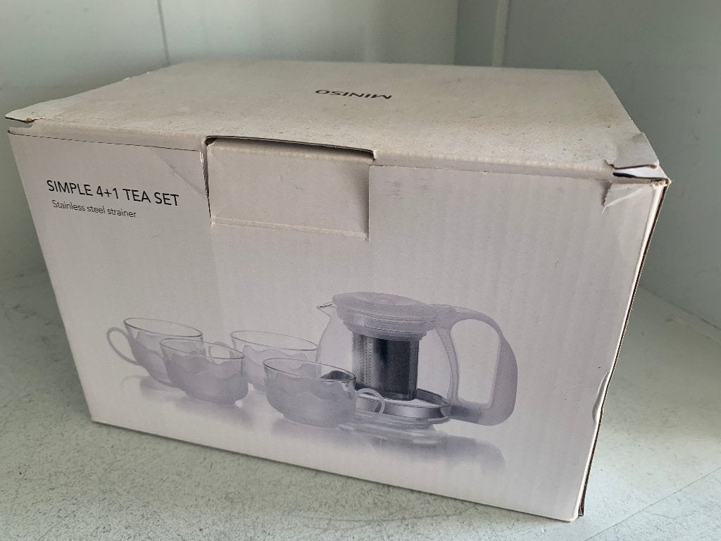 MINISO Simple 4+1 Theeset met RVS Zeef Japan, Huis en Inrichting, Keuken | Keukenbenodigdheden, Theepot/fluitketel, Ophalen of Verzenden