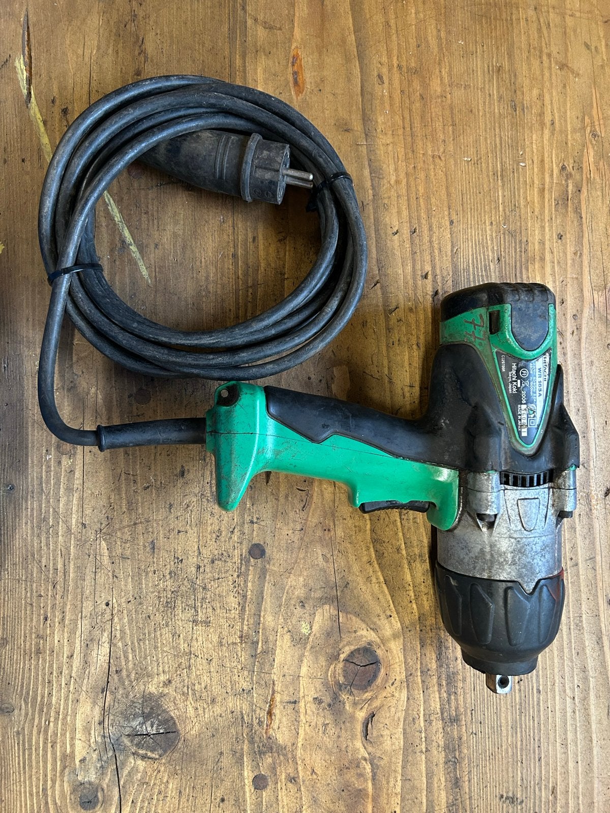 Hitachi WR16SA slagmoersleutel, Doe-het-zelf en Verbouw, Ophalen of Verzenden, Gebruikt