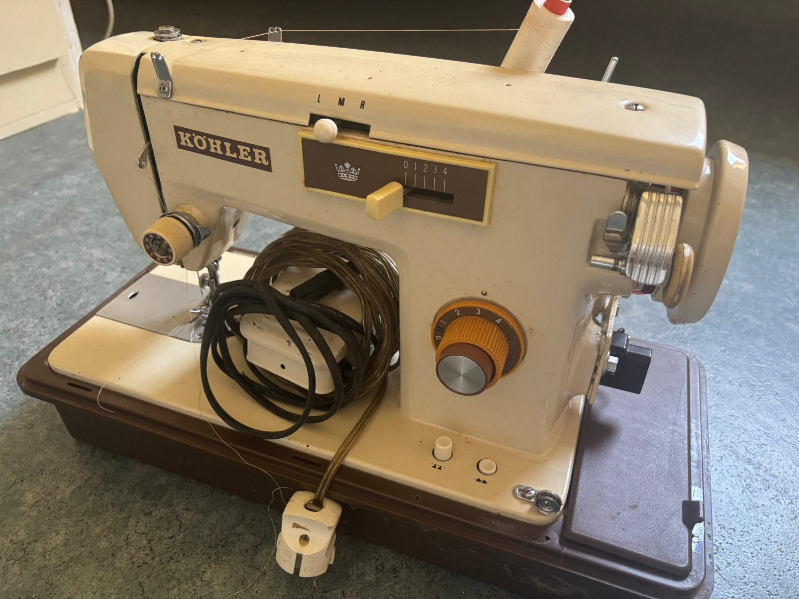 Kohler vintage naaimachine, Hobby en Vrije tijd, Naaimachines en Toebehoren, Ophalen, Gebruikt, Naaimachine, Overige merken