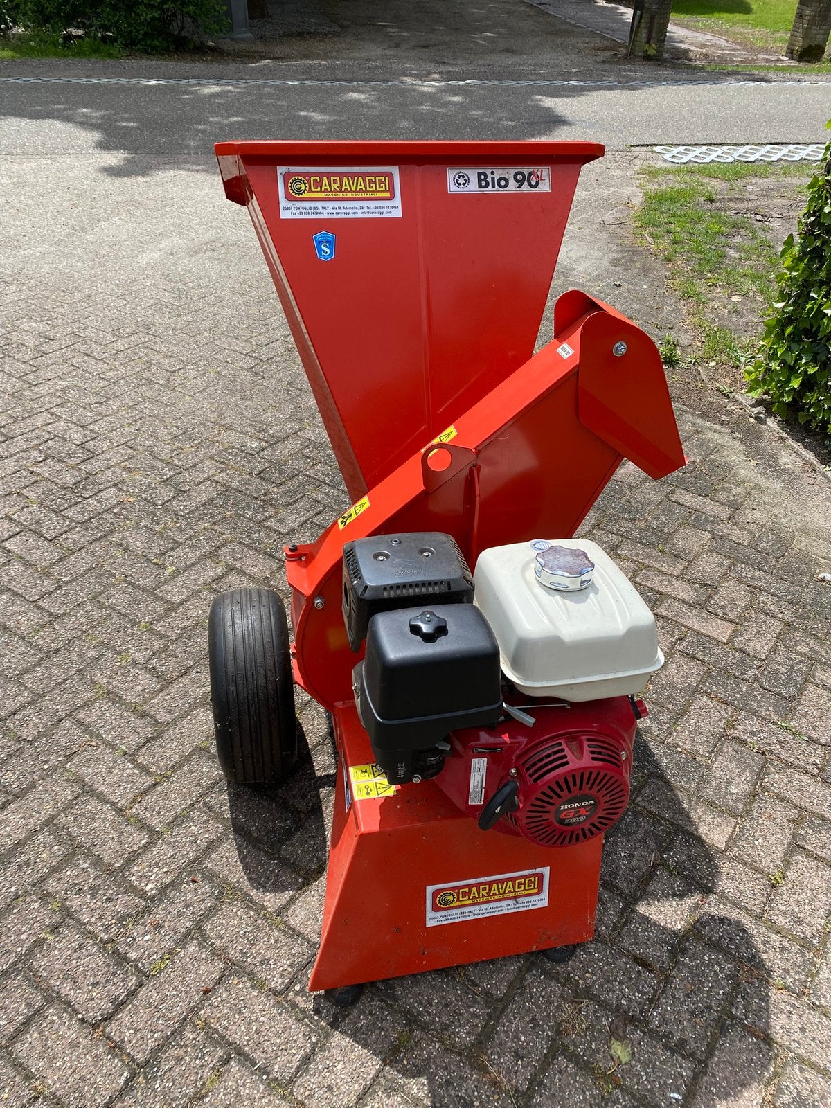 Caravaggi Bio90XL B90XL hakselaar met Honda GX390 motor, Ophalen, Zo goed als nieuw