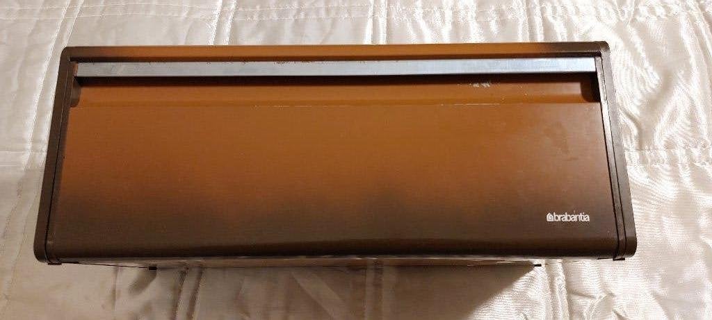 BRABANTIA vintage Bruin gevlamd met knop, Verzamelen, Ophalen of Verzenden, Gebruikt, Overige, Overige merken