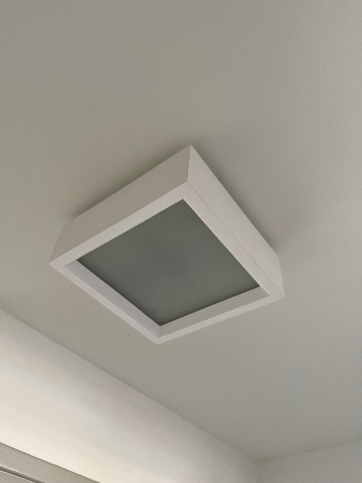 4 Witte Plafondlampen, Huis en Inrichting, Ophalen, Wit, Gebruikt, Plafondlamp