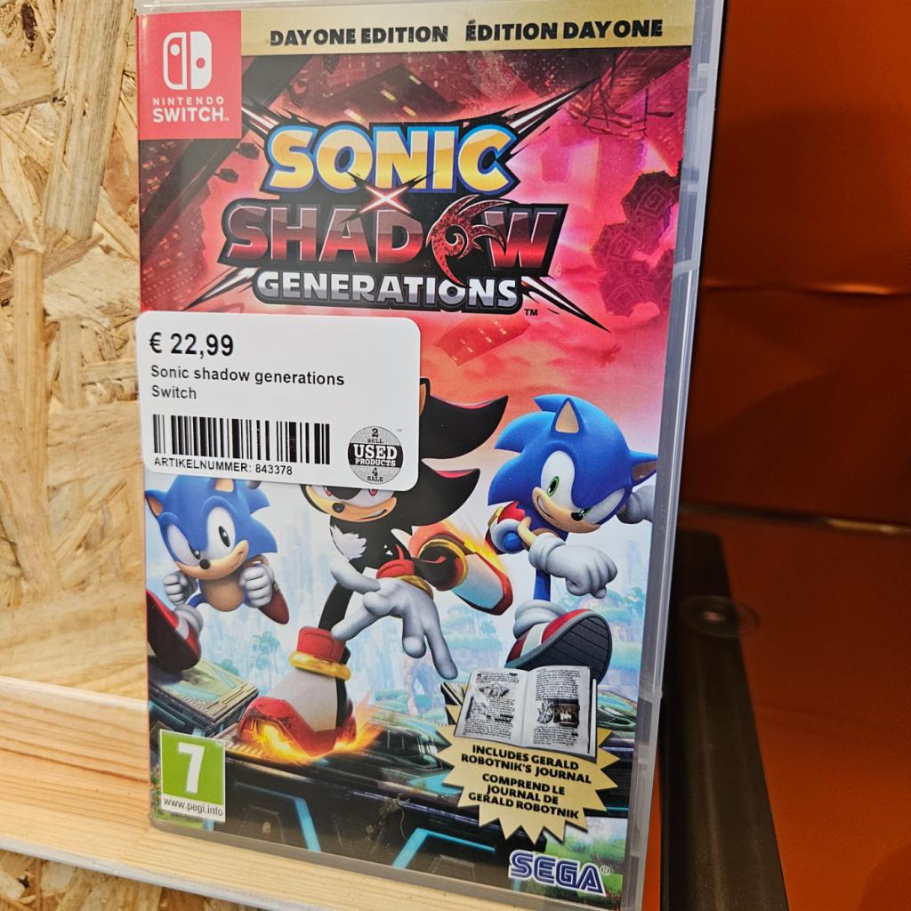 Sonic shadow generations Switch, Nintendo, Zo goed als nieuw, Support@nintendo.com, 11-1 Hokotate-cho, Kamitoba, Minami-ku
Kyoto 601-8501
Japan