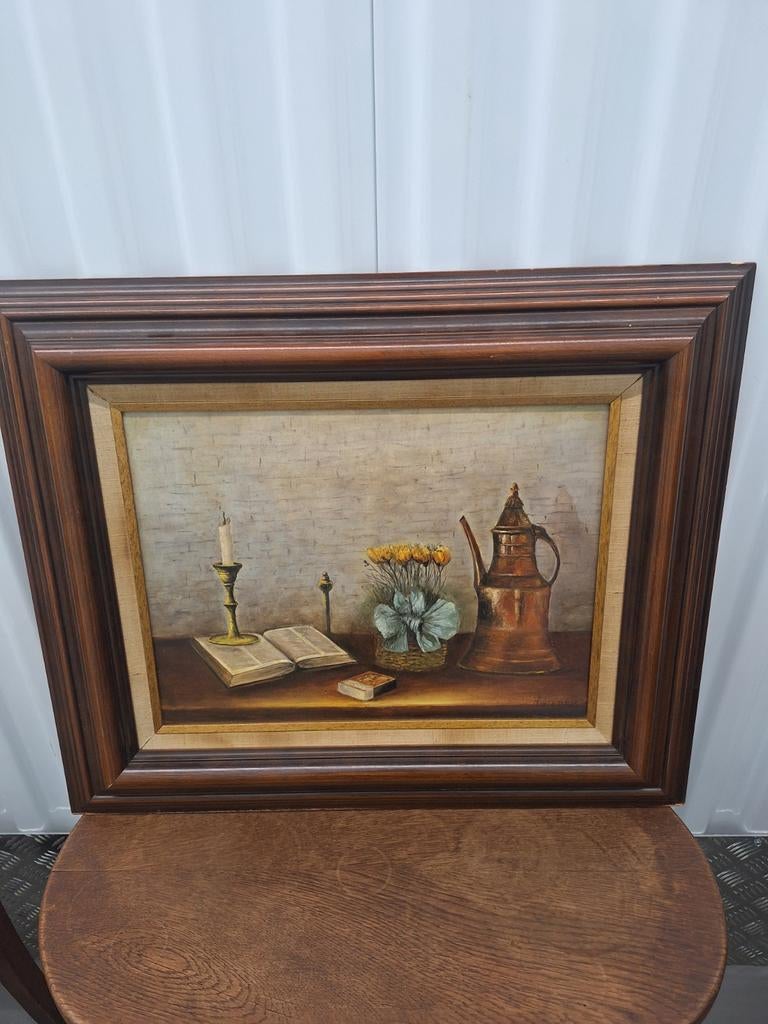 Stilleven Schilderij A. Giebels - Klassieke Kunst, Ophalen of Verzenden