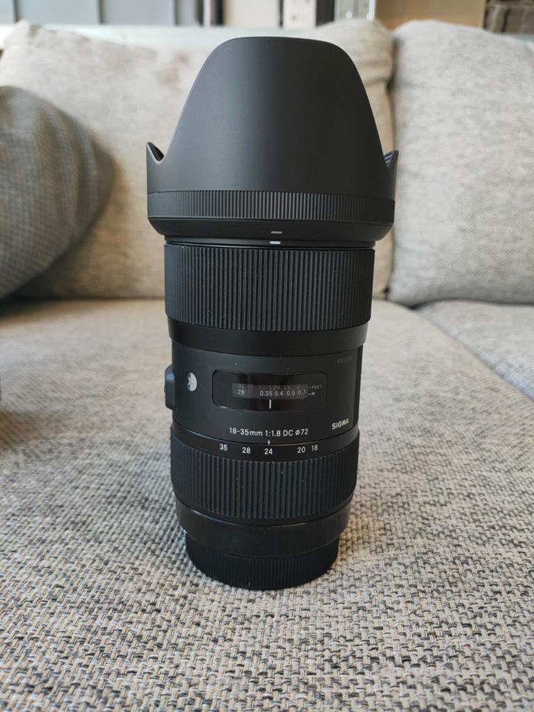 Sigma 18-35mm f/1.8 DC HSM Art lens Canon EF-mount, Audio, Tv en Foto, Fotografie | Lenzen en Objectieven, Ophalen, Zo goed als nieuw