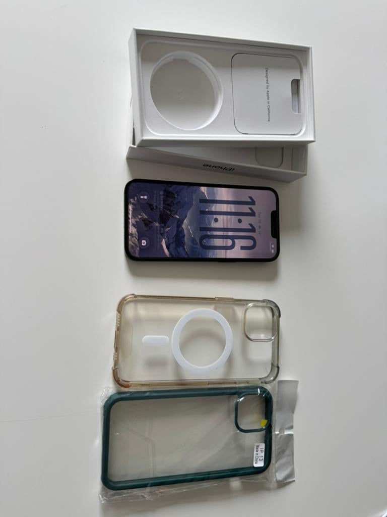 Apple iPhone 13 groen 128GB, Telecommunicatie, Mobiele telefoons | Apple iPhone, Zo goed als nieuw, 128 GB, Zonder abonnement