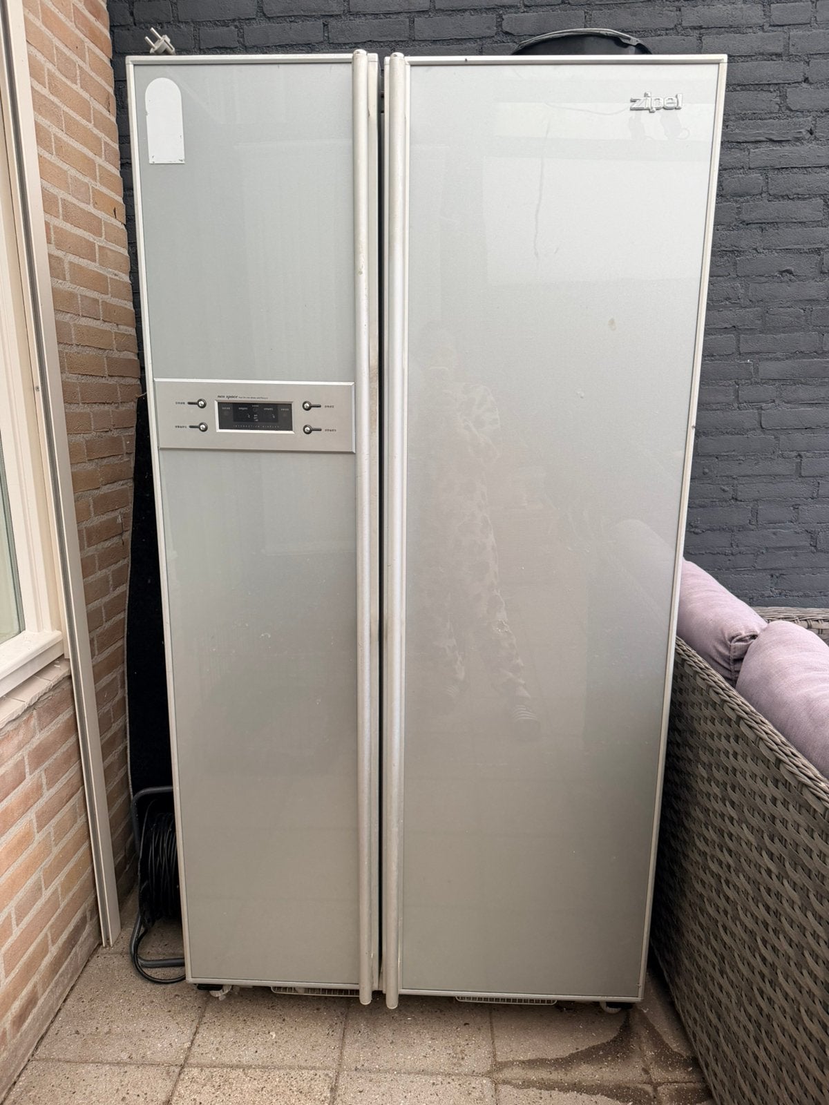Amerikaanse koelkast GRATIS, Witgoed en Apparatuur, Koelkasten en IJskasten, Ophalen, Gebruikt, 200 liter of meer, 60 cm of meer