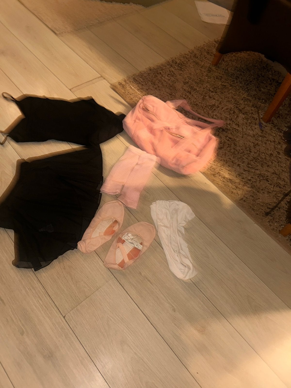 Complete balletoutfit: zwart pak, roze tas, schoenen, Ophalen of Verzenden, Gebruikt, Kleding