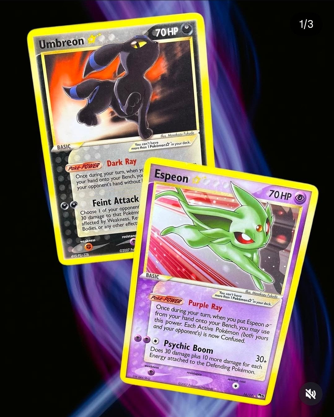 GEZOCHT: ESPEON EN UMBREON GOLD STAR, Ophalen of Verzenden, Zo goed als nieuw