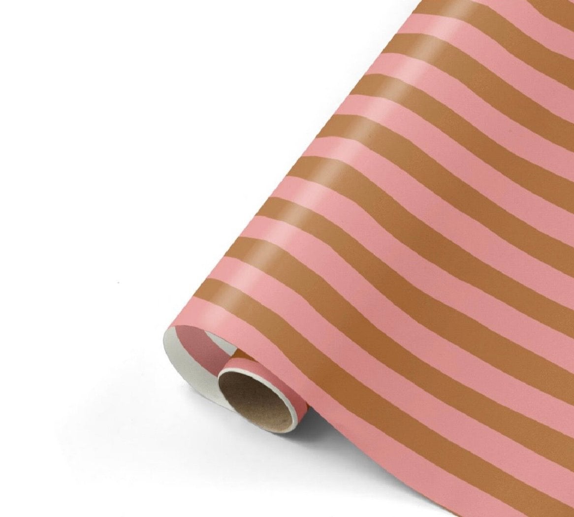 Cadeaupapier Stripes roze, Ophalen of Verzenden, Nieuw