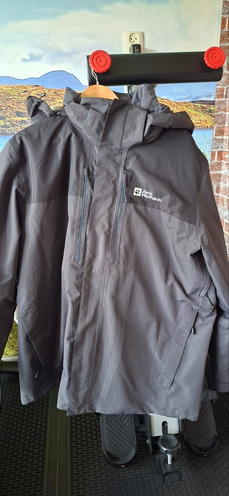 Jack Wolfskin 3in1 Regen, Winter/ zomer jassen, Zwart, Overige maten, Ophalen of Verzenden, Zo goed als nieuw