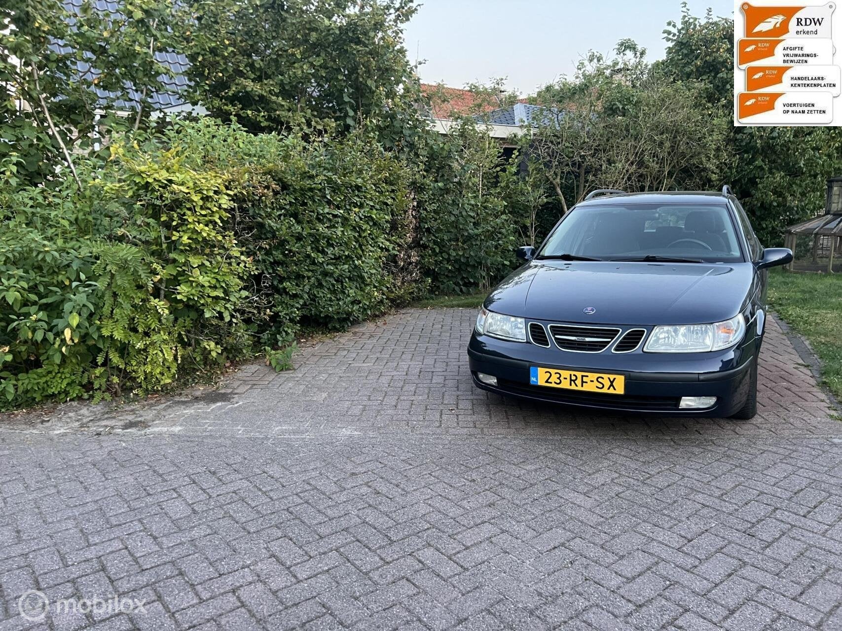Sportieve Saab 9-5 Estate 2.3t Linear Lpg/G3 bj 2005 nwe apk, Auto's, Saab, Voorwielaandrijving, 4 cilinders, 2290 cc, Blauw