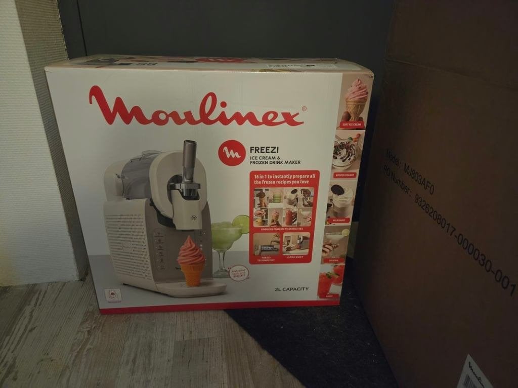 Nieuw: Tefal Freezi IG803A IJsmachine voor softijs, Ophalen of Verzenden, Nieuw