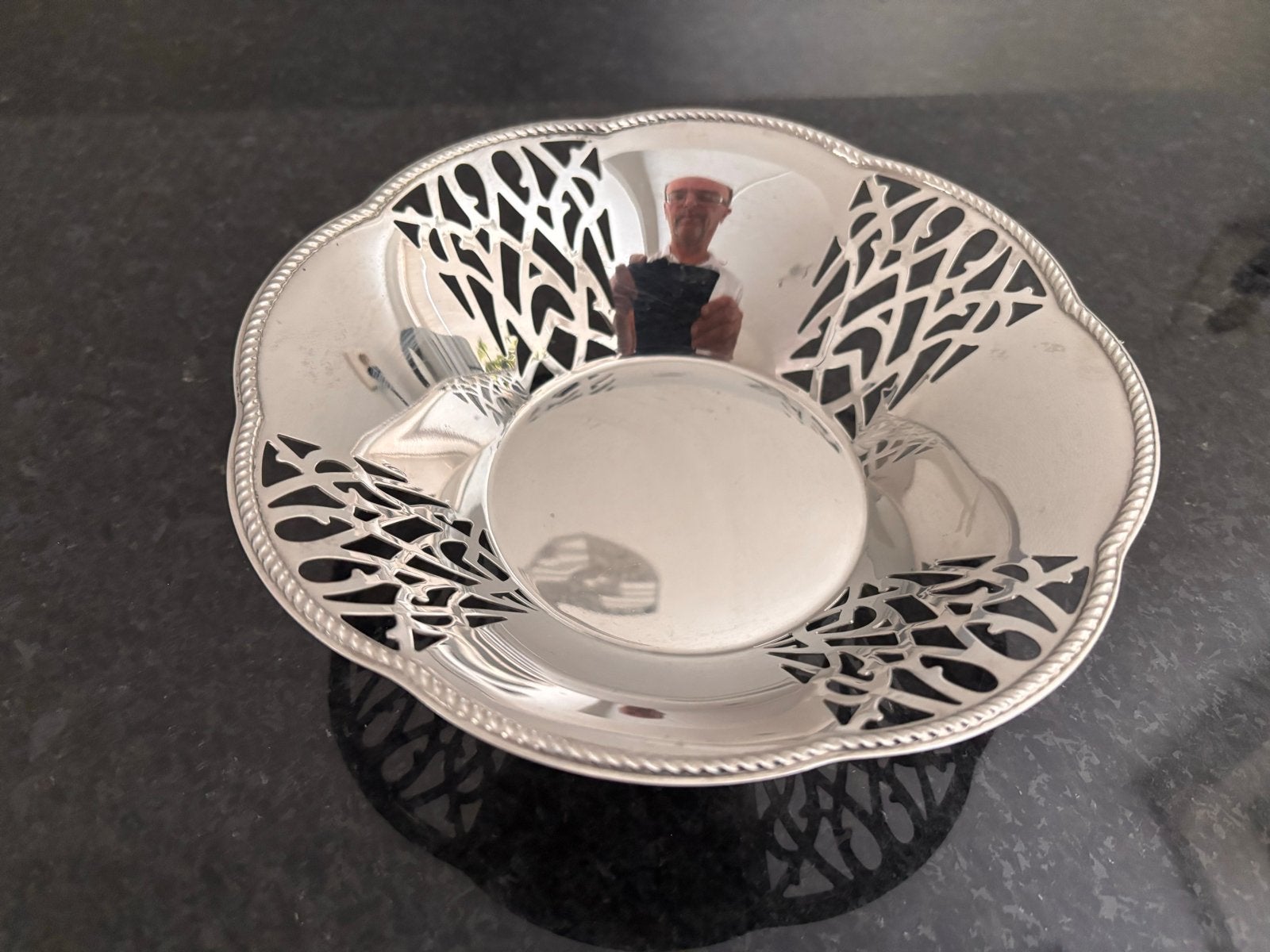 Vintage Alessi 18/10 RVS schaal - Decoratieve fruitschaal., Antiek en Kunst, Ophalen of Verzenden