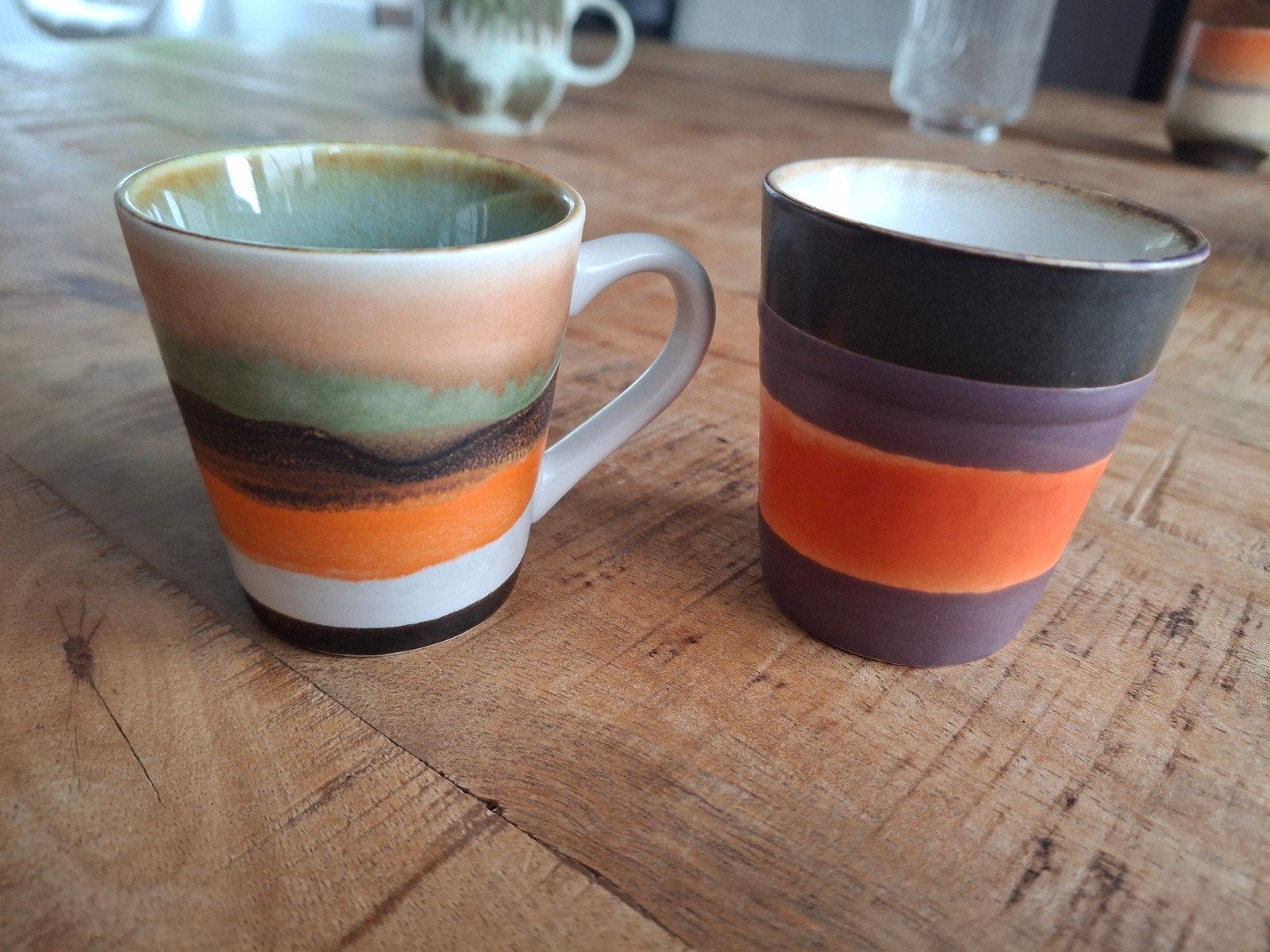 HKliving espresso mokjes - set van 2, Huis en Inrichting, Overige merken, Vintage, Ophalen of Verzenden, Zo goed als nieuw