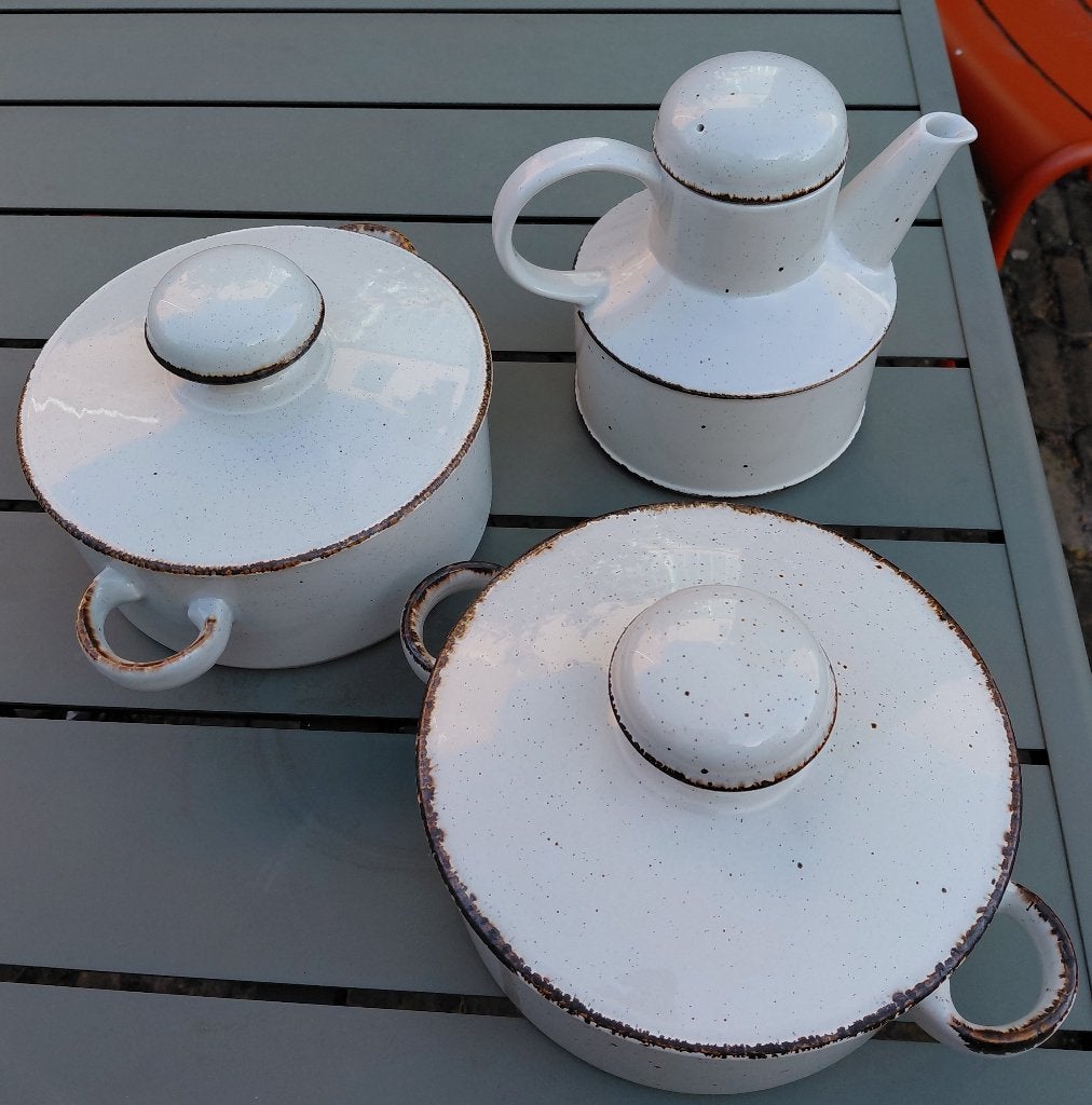 Midwinter Stonehenge schalen / terrines met deksel – 2 stuks, Overige merken, Vintage, Ophalen of Verzenden, Aardewerk