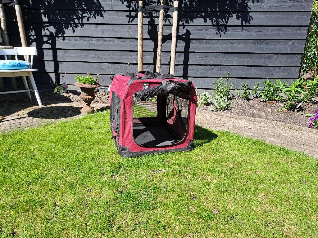 Honden reisbench, Dieren en Toebehoren, Ophalen, Gebruikt