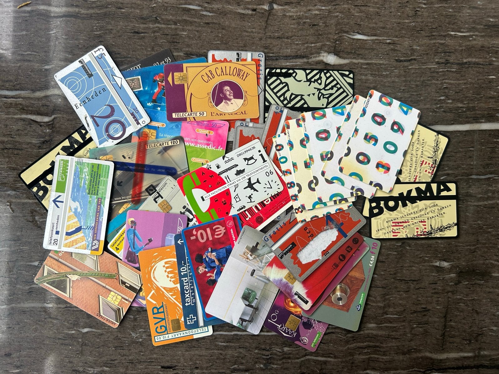 Verzameling van oude telefoonkaarten en taxcards, Verzamelen, Verzenden, Nederland