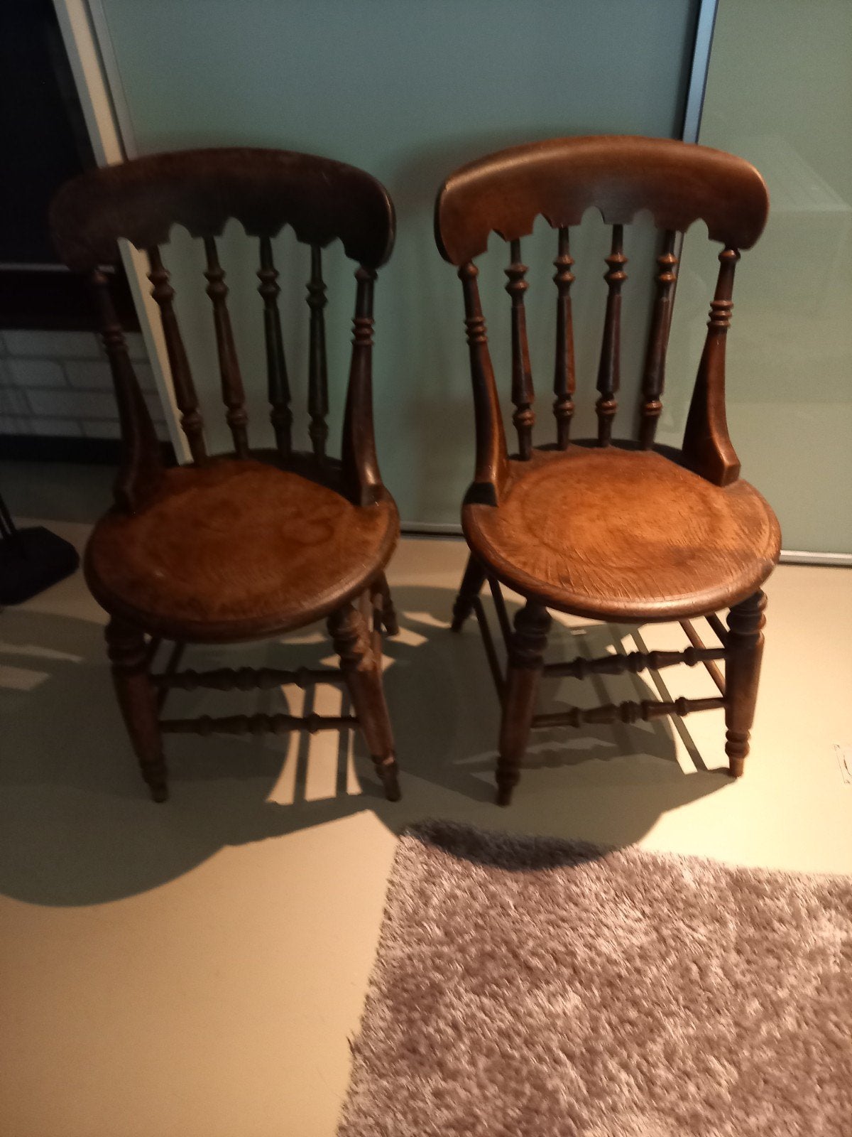 2 leuke antieke stoelen., Antiek en Kunst, Ophalen