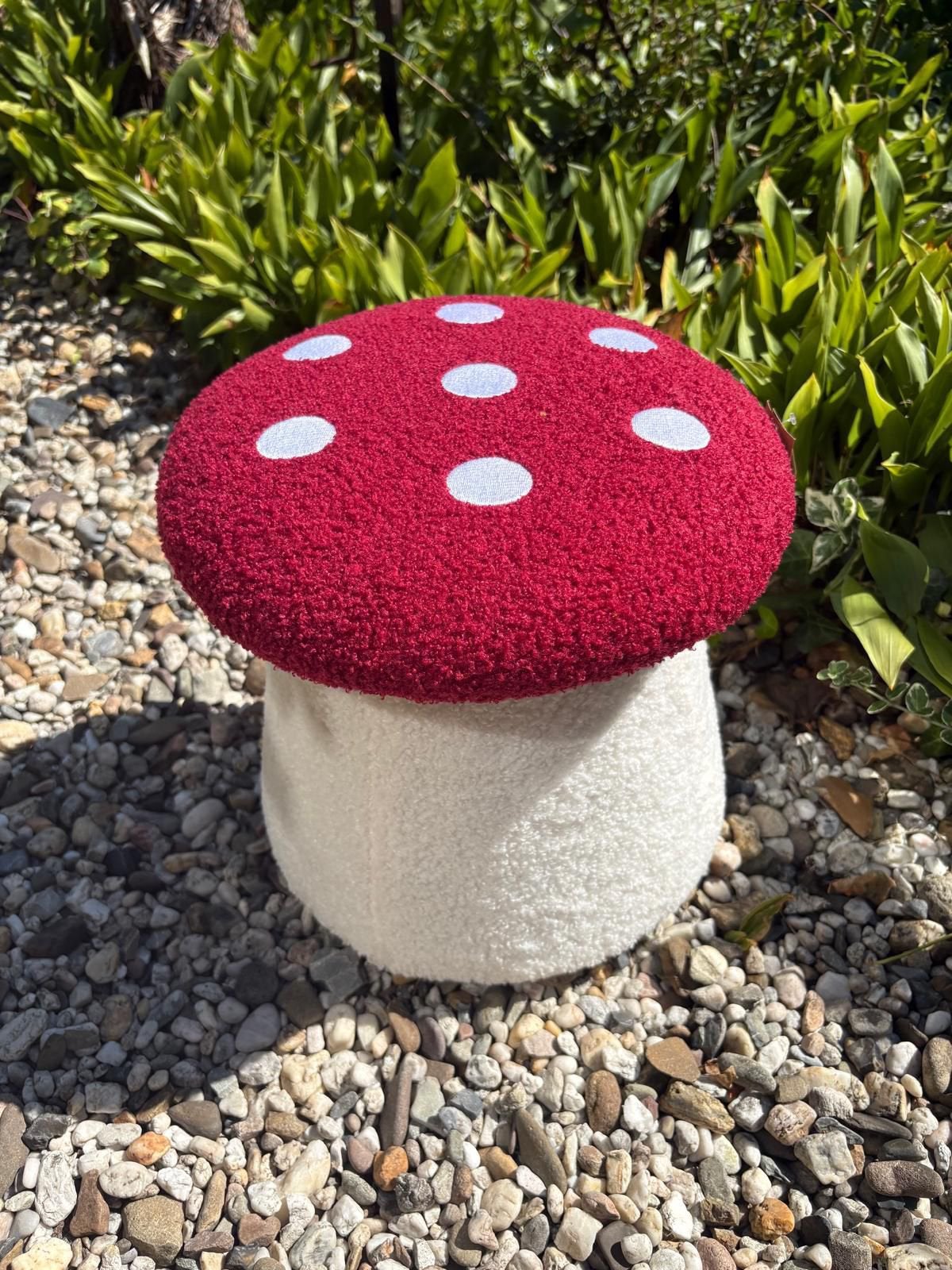 Paddenstoel Poef ( Krukje ) | Comfortabel, Ophalen of Verzenden, Zo goed als nieuw, Rond, Minder dan 50 cm