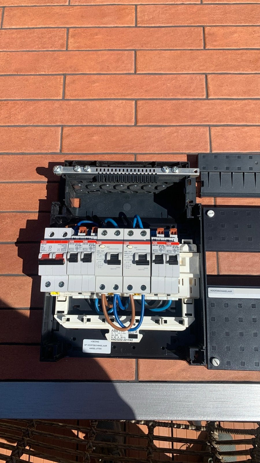 ABB 1 fase groepenkast, Ophalen of Verzenden, Gebruikt, ABB, Groepenkast