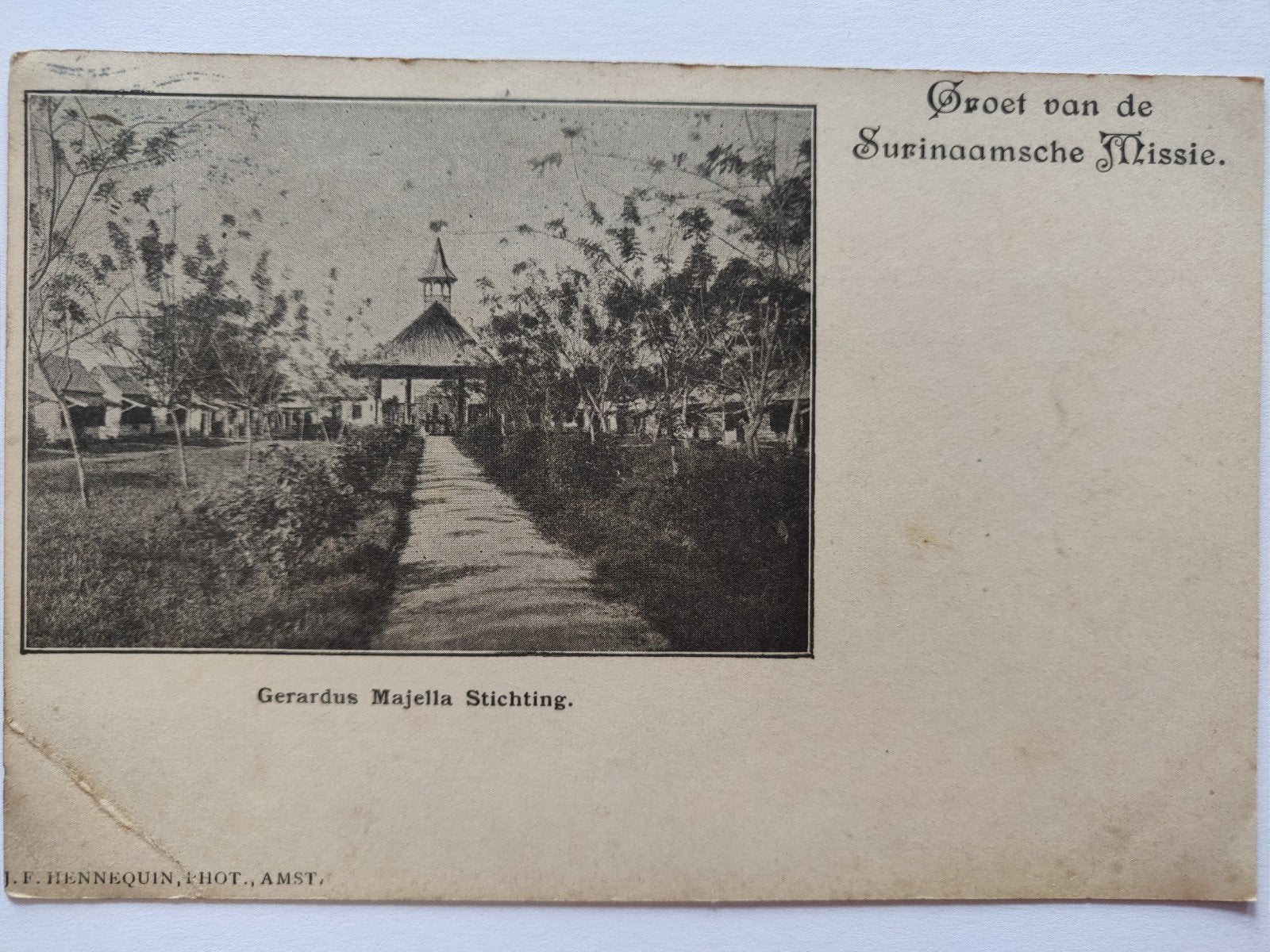 C861 Suriname 1915, Verzamelen, Ansichtkaarten | Buitenland, 1920 tot 1940, Ophalen of Verzenden