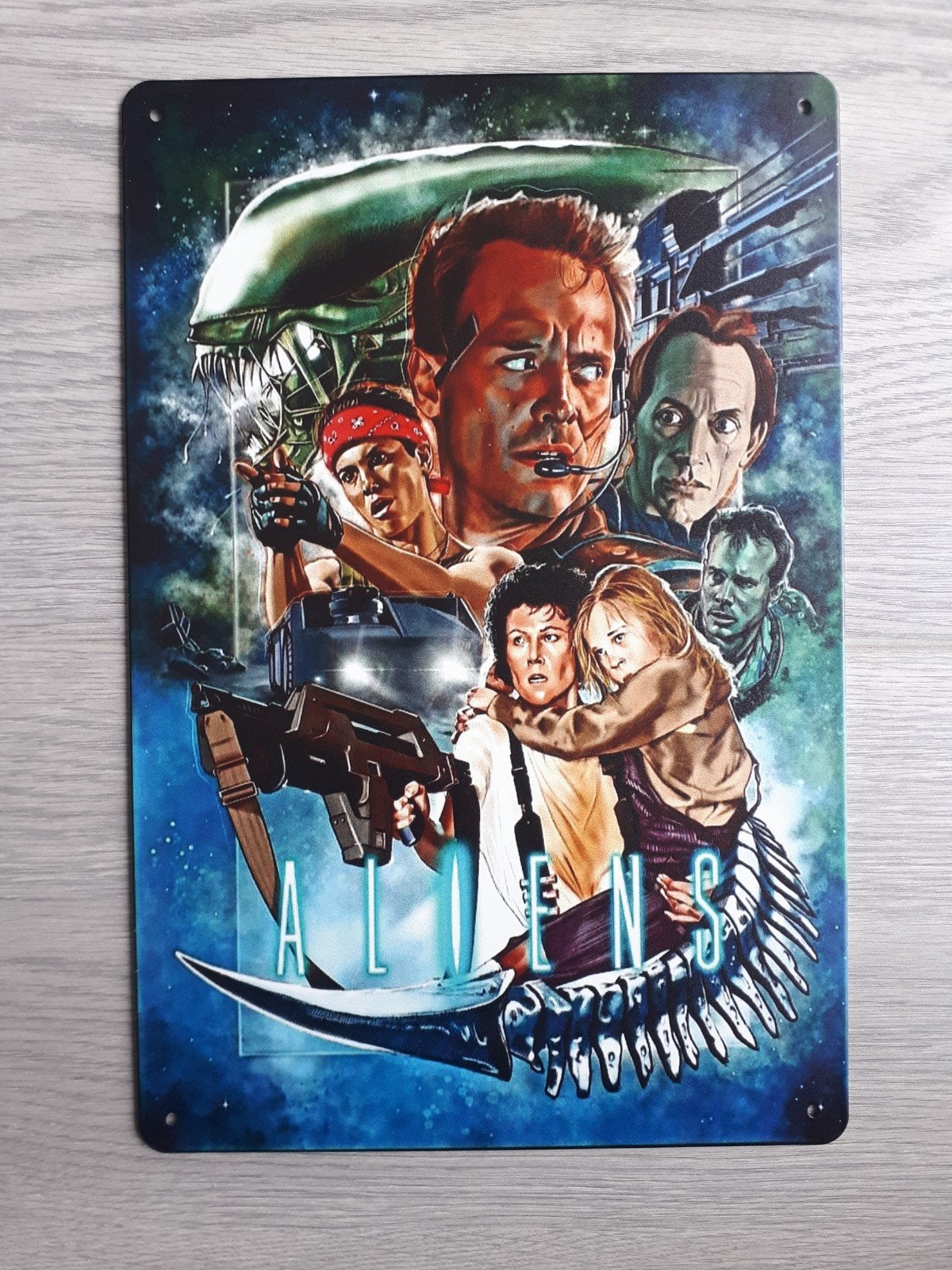 Aliens 20x30 cm Metalen Reclamebord, Verzamelen, Merken en Reclamevoorwerpen, Ophalen of Verzenden, Nieuw, Reclamebord