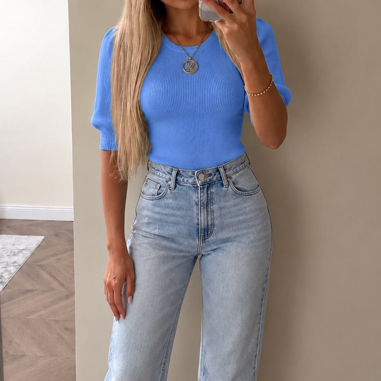 Fabienne Chapot Trui Lillian Ss Pullover blauw, Verzenden, Zo goed als nieuw, Maat 42/44 (L), Blauw