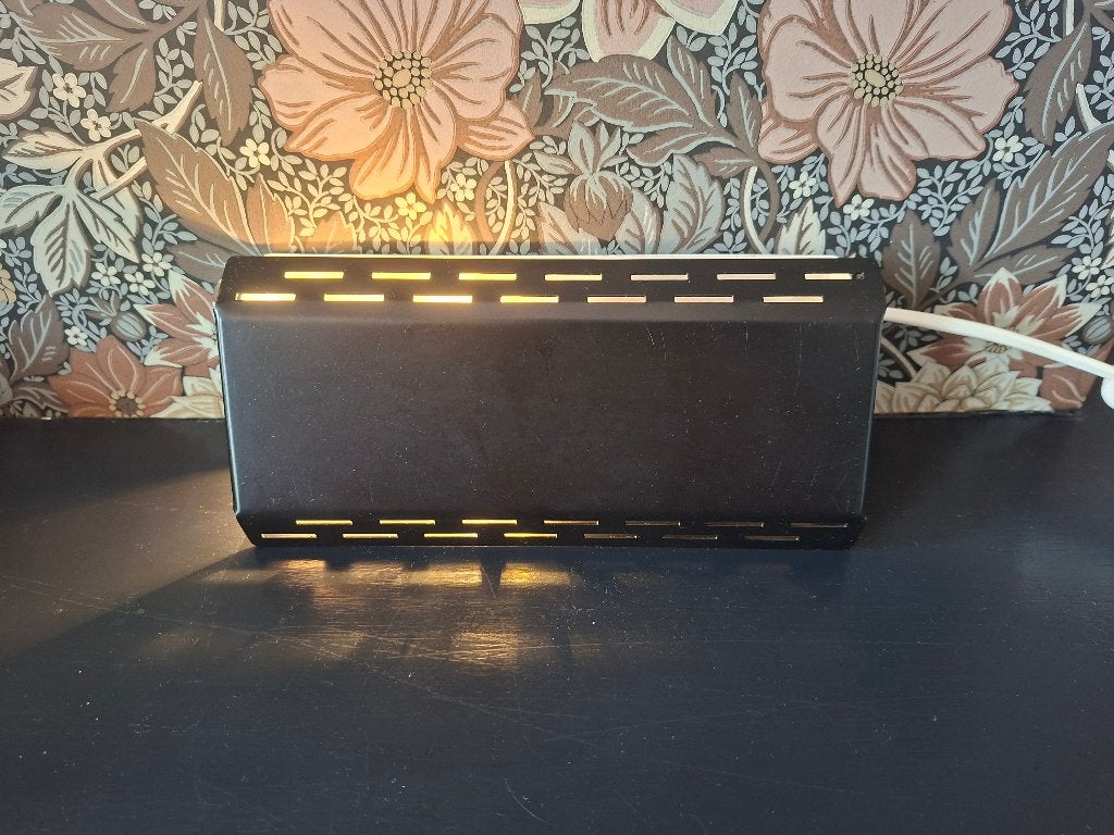 Zwart bedlampje eind jaren 80, Huis en Inrichting, Ophalen of Verzenden, Zo goed als nieuw, Metaal, '80