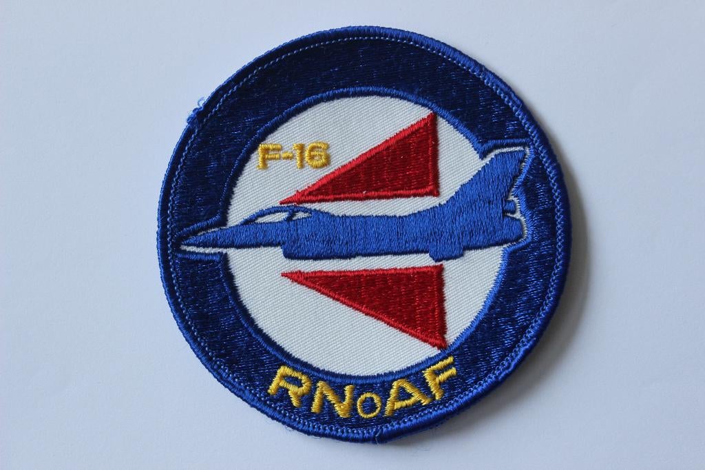 patch f-16  roundel  norwegian air force, Verzenden, Luchtmacht, Overige gebieden, Embleem of Badge