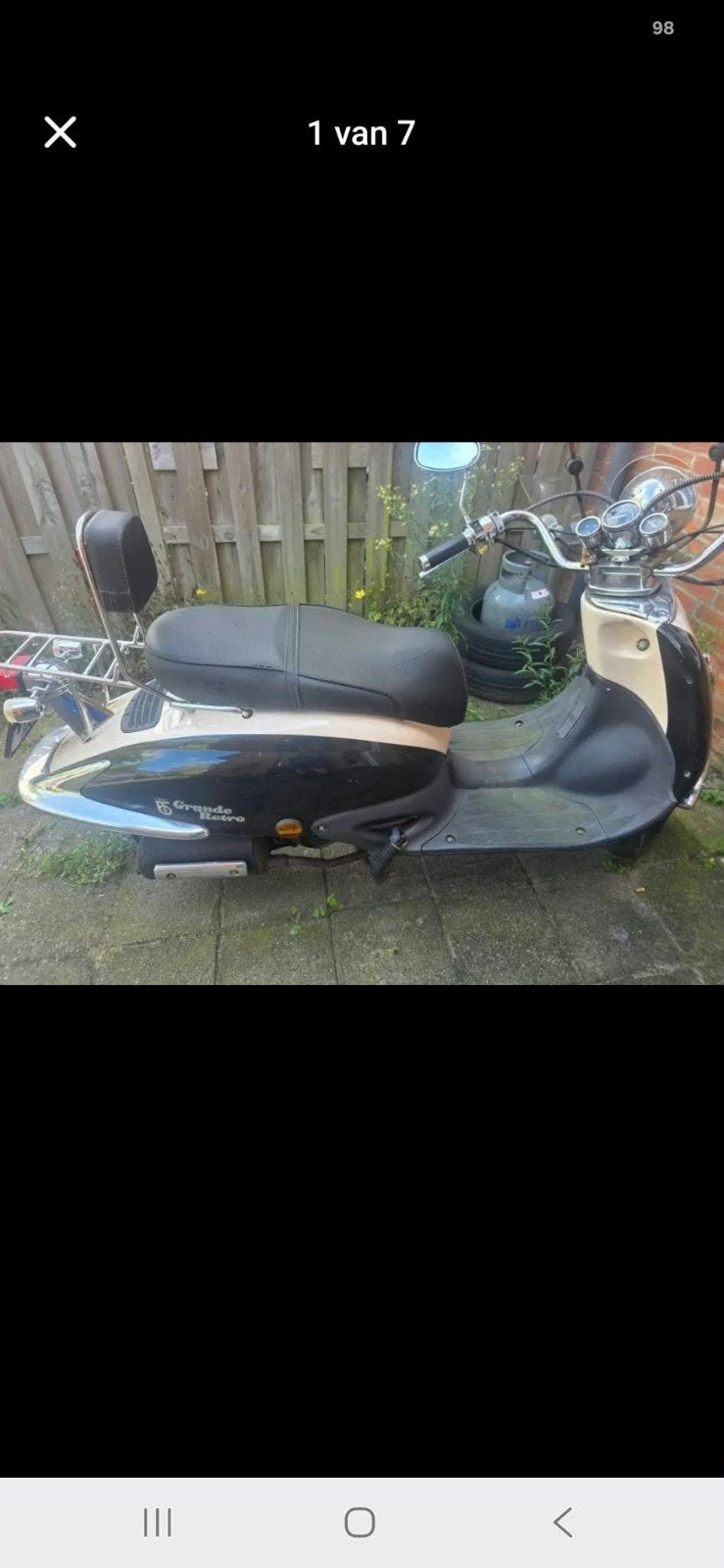 grande Retro scooter, Ophalen of Verzenden, Gebruikt, Benzine, Overige merken