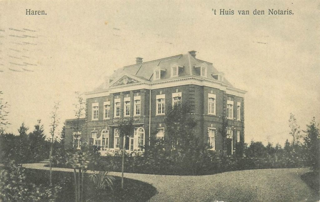 378-286-039 Haren GN t Huis van den Notaris, Verzamelen, Ophalen of Verzenden, Voor 1920, Groningen