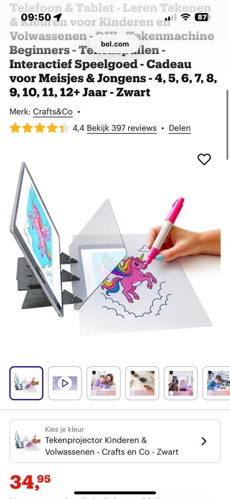 Crafts&Co Tekenprojector voor Telefoon & Tablet, !, !, Overige typen, Ophalen of Verzenden