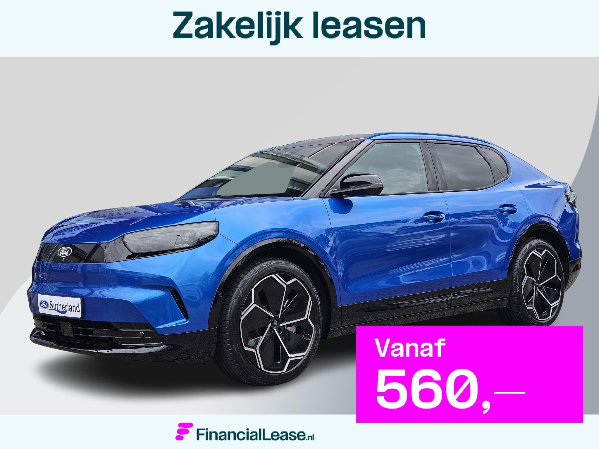 Ford Capri Premium Extended Range RWD 77 kWh Driver assistan, Automaat, Achterwielaandrijving, Gebruikt, Blauw