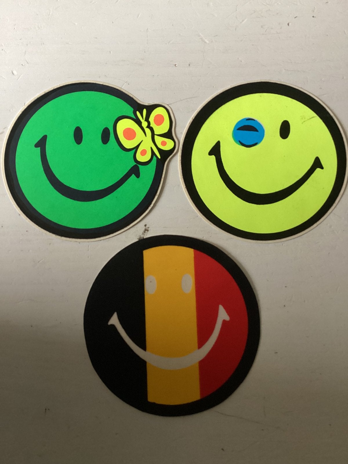 3 stickers Smiley, Verzamelen, Verzenden, Zo goed als nieuw