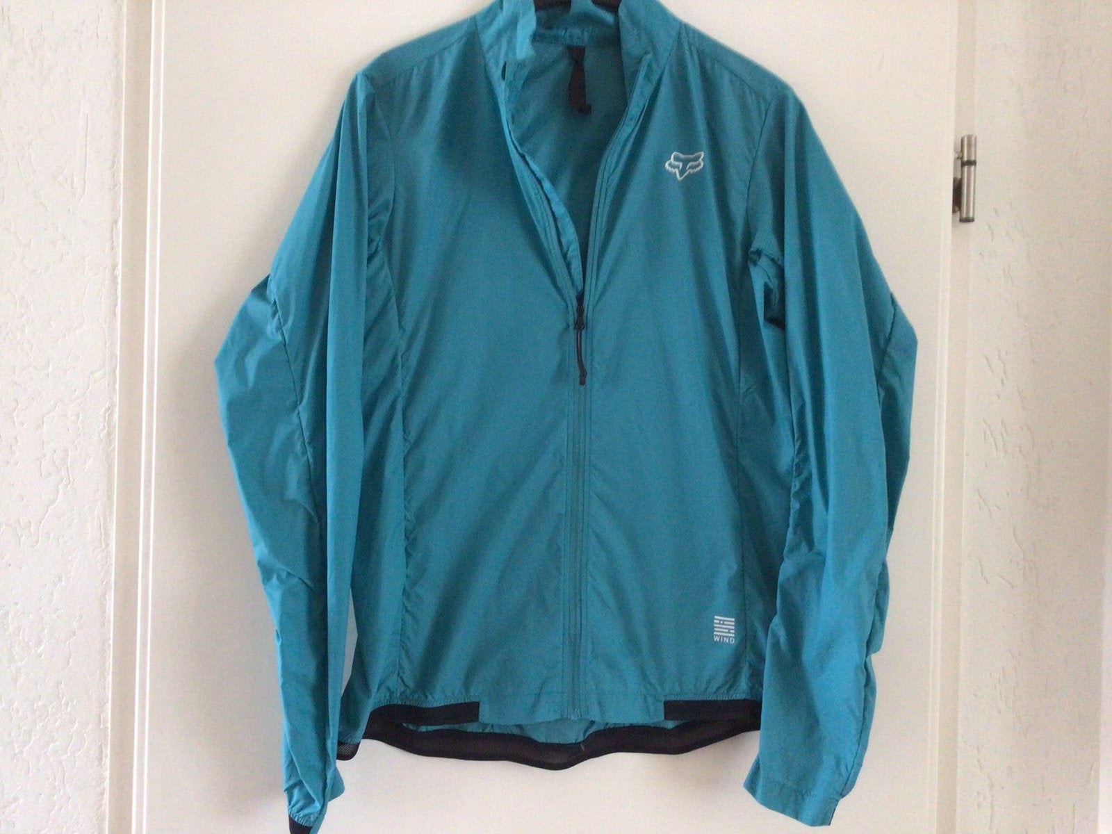 Windbreker Fox turquoise S/M Lichtegewicht Mountainbike, M, Ophalen of Verzenden, Zo goed als nieuw, Dames