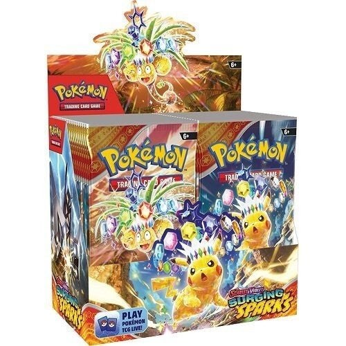 pokemon Surging Sparks Booster Box, Ophalen of Verzenden, Nieuw, Boosterbox, Foil