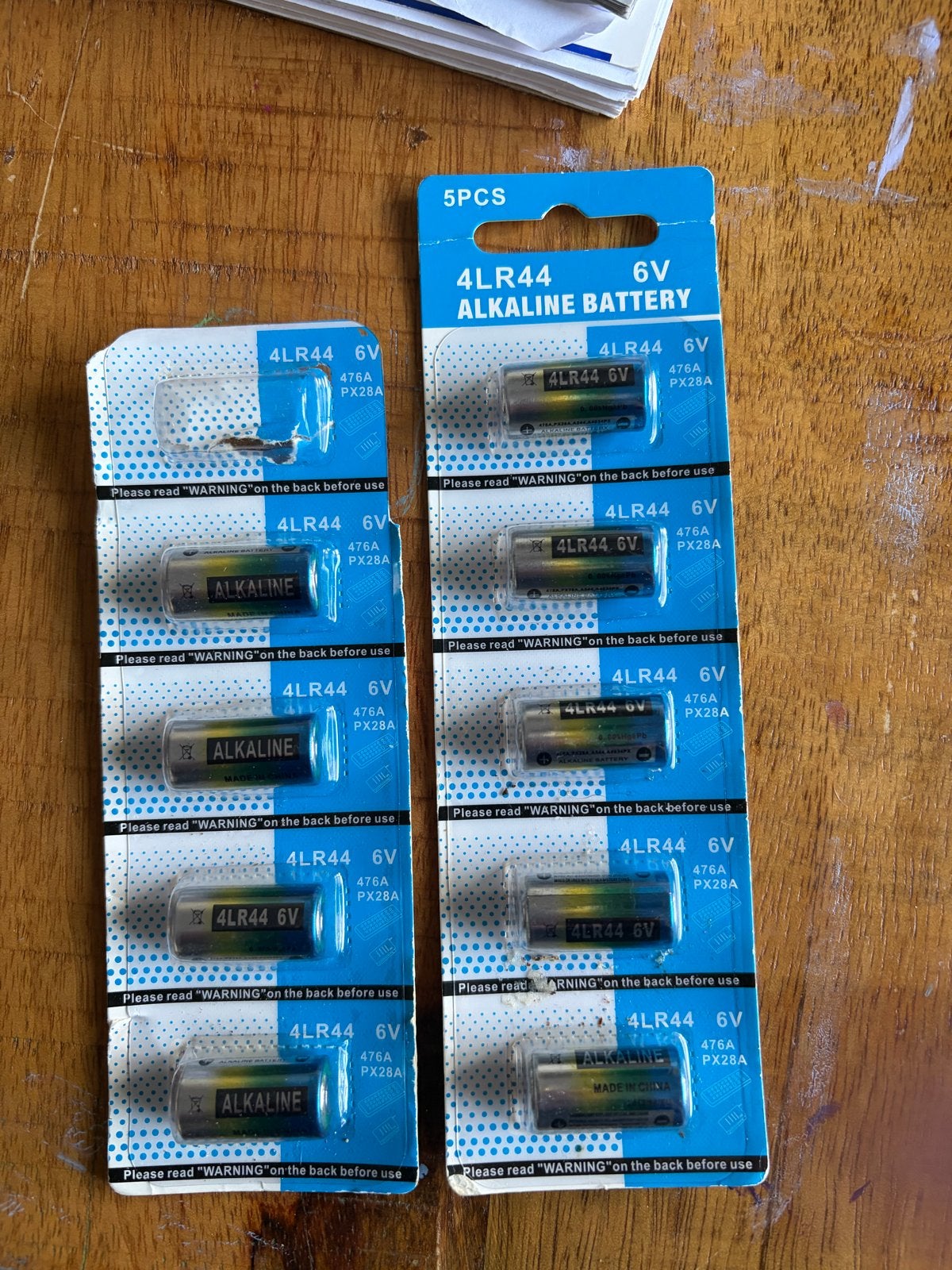 9x 4LR44 6V Alkaline Batterijen (PX28A, 476A), Ophalen, Nieuw