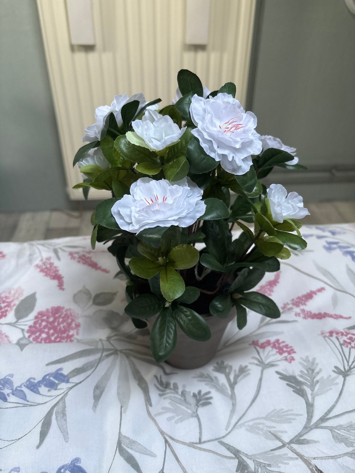 Mica Decorations Azalea Kunstplant - Wit - 27 cm, Ophalen, Binnen, Kunstplant, Nieuw
