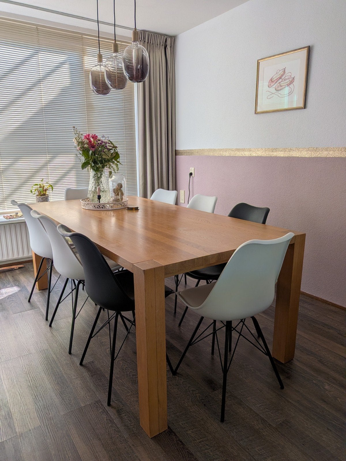 Eettafel - 200x100 cm, Ophalen, Eikenhout, 50 tot 100 cm, 150 tot 200 cm