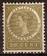 Ned-Indie NVPH nr 53 ongebruikt Koningin Wilhelmina 1905, Postzegels en Munten, Postzegels | Nederlands-Indië en Nieuw-Guinea
