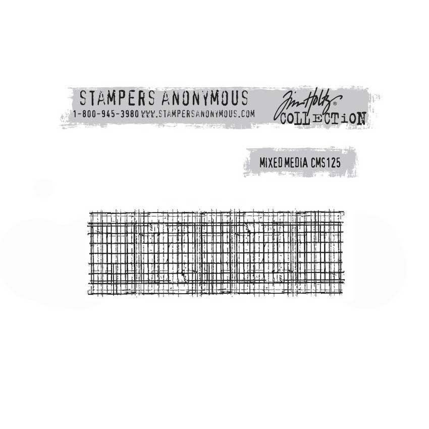 Stampers Anonymous Tim Holtz Cling Stamp Mixed Media #125/03, Verzenden, Nieuw, EZ-mounted stempel