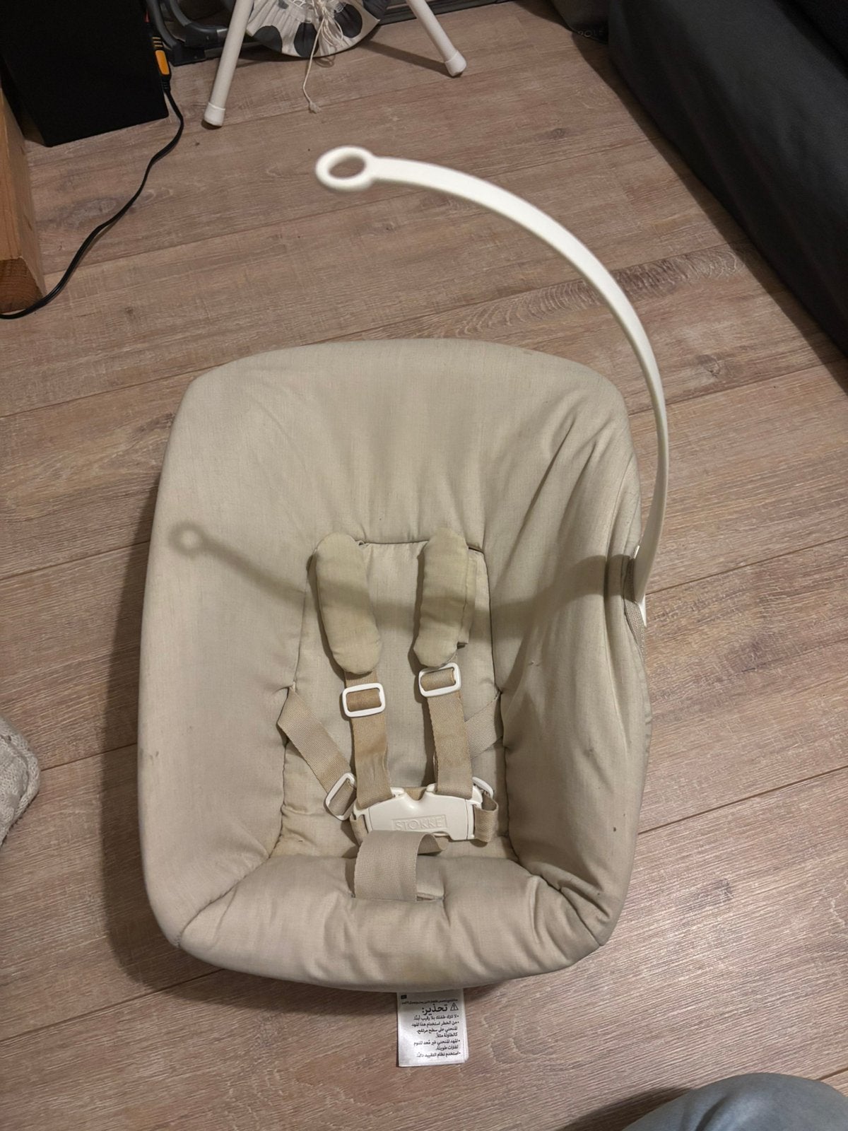 Stokke Tripp Trapp newbornset, Ophalen of Verzenden, Gebruikt, Meegroeistoel, Gordel(s)