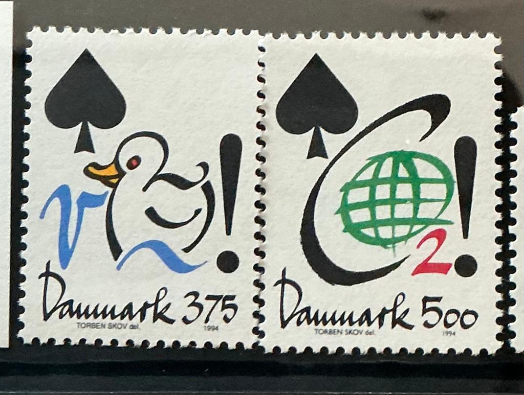 DENEMARKEN JAAR 1994 NRS,. 1071+1072, Ophalen of Verzenden, Overige landen, Postfris