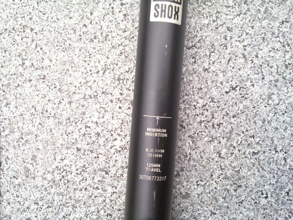 Rock Shox Reverb B1 30.9/125mm DEFECT, Ophalen, Gebruikt, Zadel