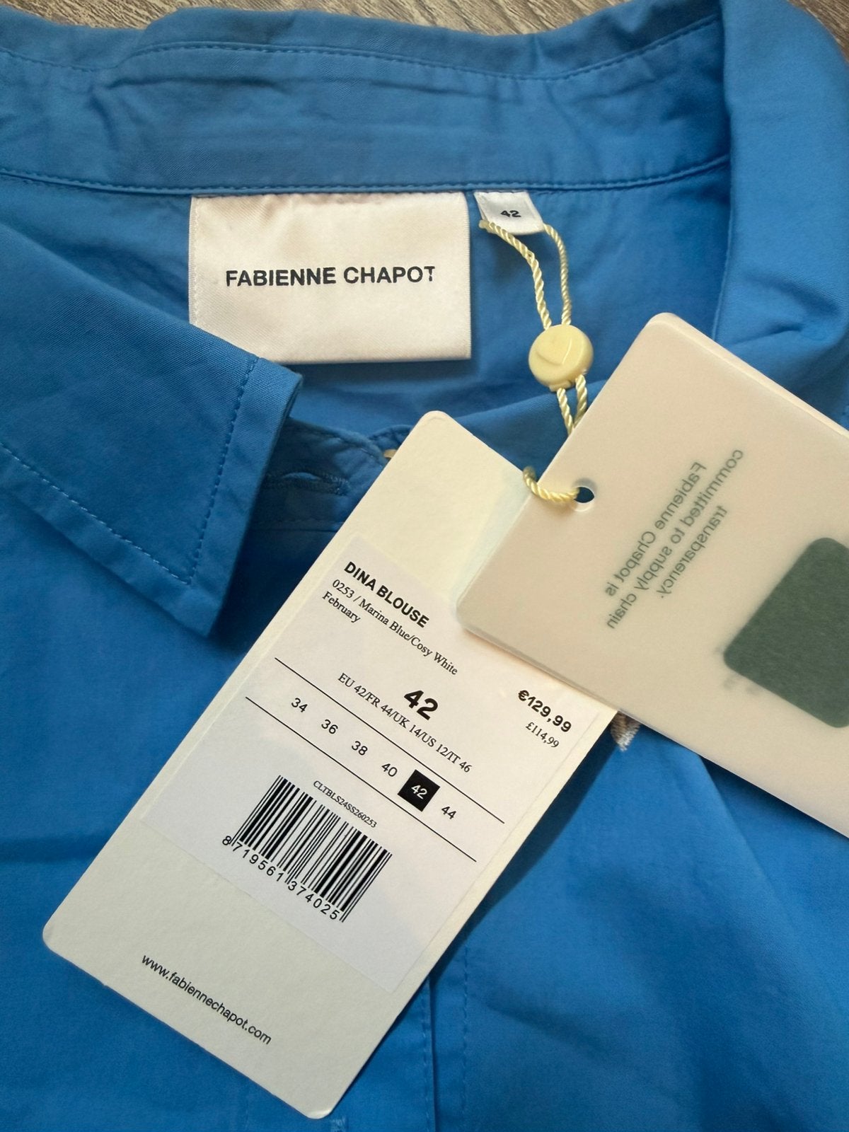 Fabienne chapot, Kleding | Dames, Blouses en Tunieken, Ophalen, Nieuw, Maat 42/44 (L), Blauw