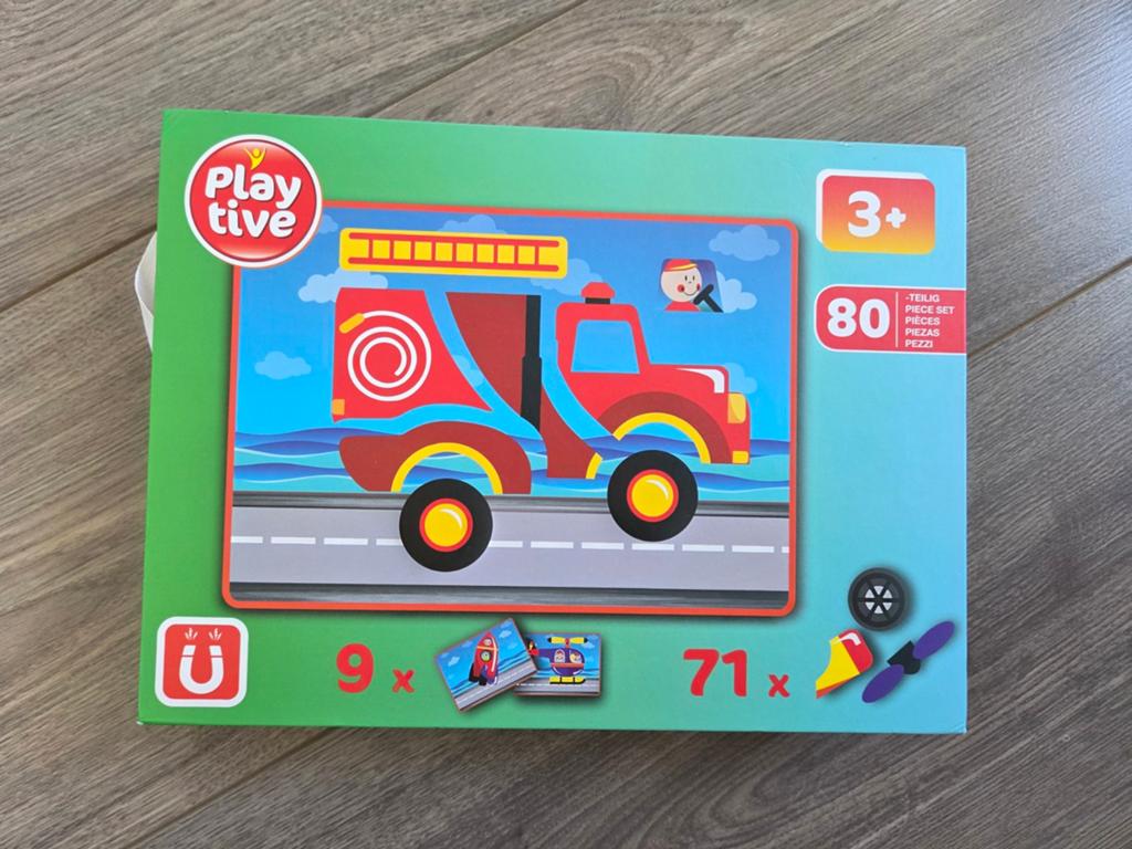 Playtive Magnetisch Speelgoed Brandweerauto, Kinderen en Baby's, Speelgoed | Babyspeelgoed, Ophalen, Zo goed als nieuw
