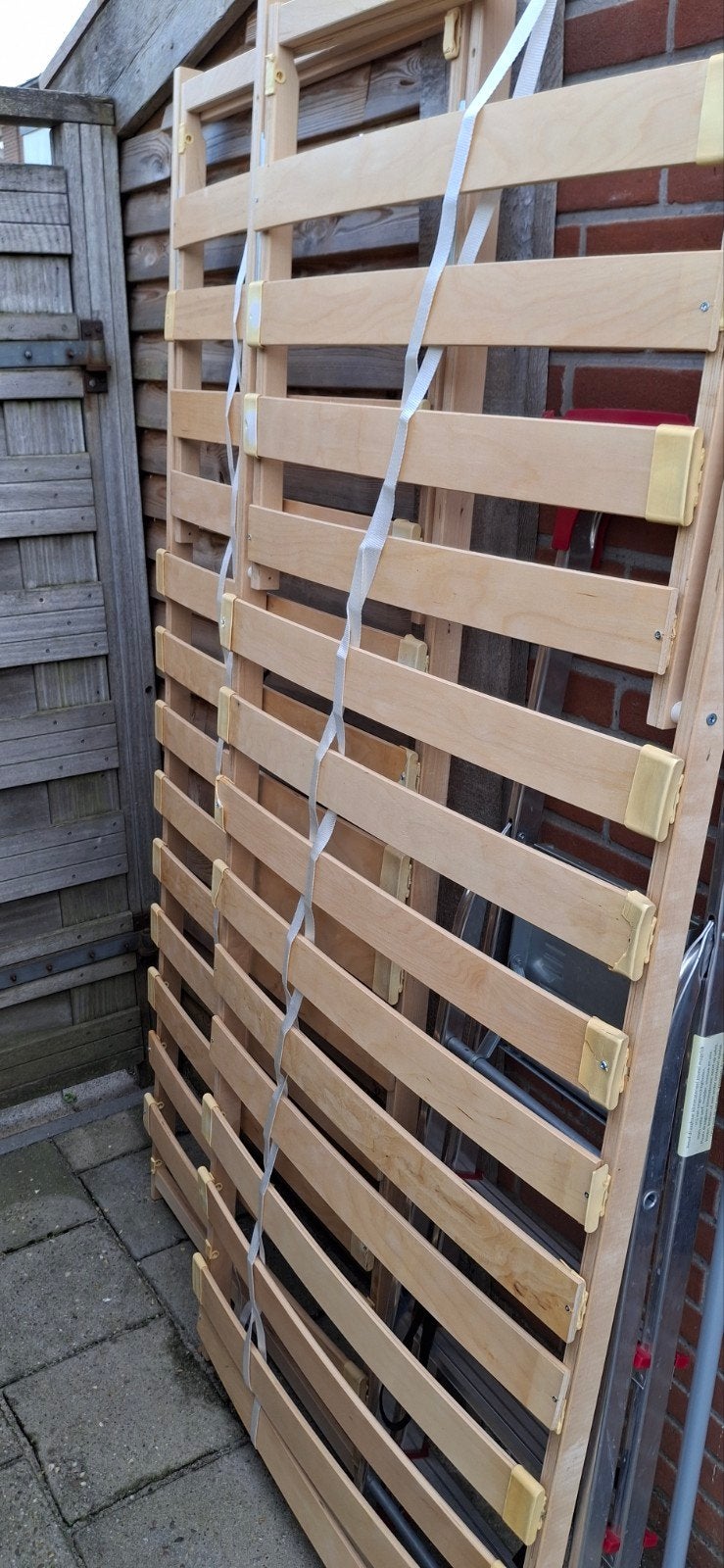 Gratis 2 bedbodems 80x200 met verstelbaar hoofdeind, Ophalen, Gebruikt, Eenpersoons, 80 cm