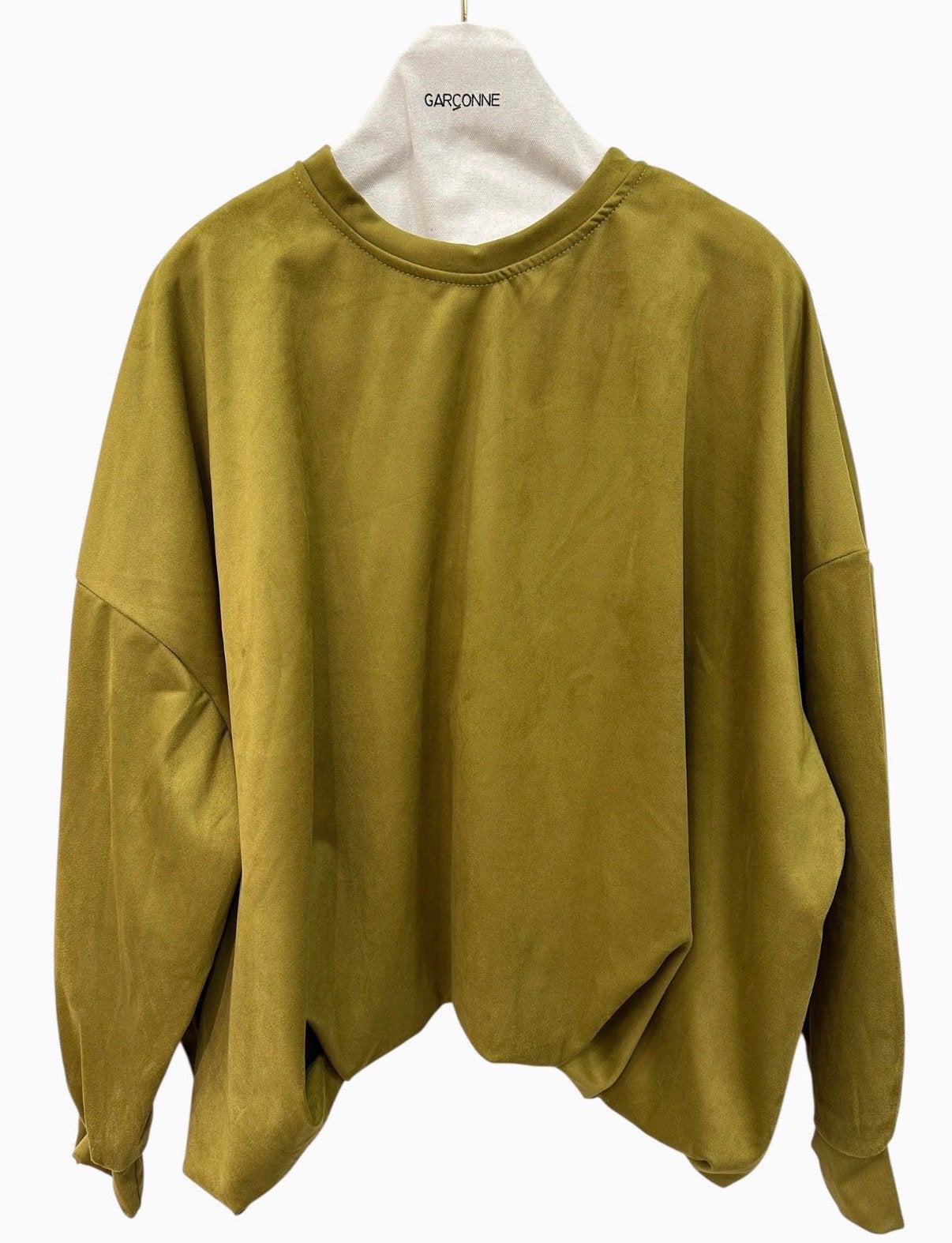 GARCONNE  suede-look sweater anijsgroen mt TU, Overige kleuren, -, Verzenden, Parijs
