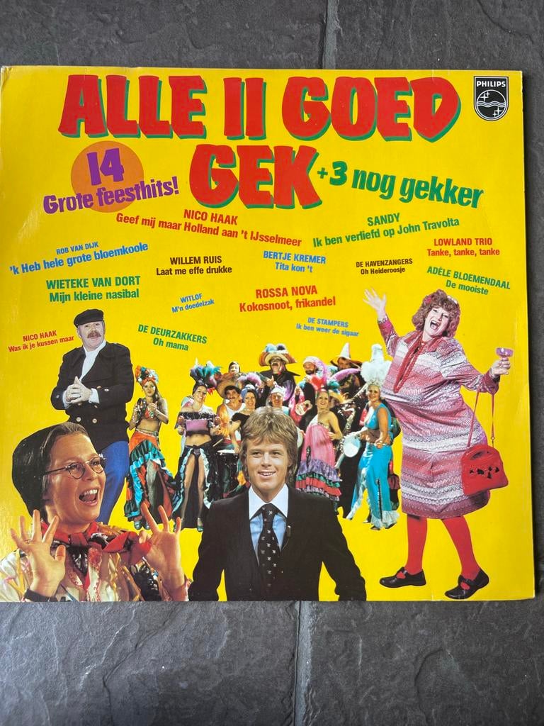 Alle 14 Goed Gek + 3 nog gekker LP, Gebruikt, Ophalen of Verzenden, 1970 - 1979, Levenslied of Smartlap